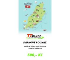 Dárkový poukaz v hodnotě 500,- Kč