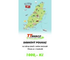 Dárkový poukaz v hodnotě 1000,- Kč