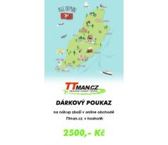 Dárkový poukaz v hodnotě 2500,- Kč