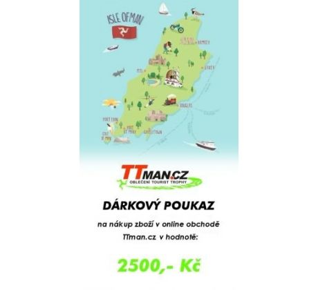 Dárkový poukaz v hodnotě 2500,- Kč