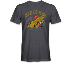 Tričko TT Isle of Man MAP Dark Heather